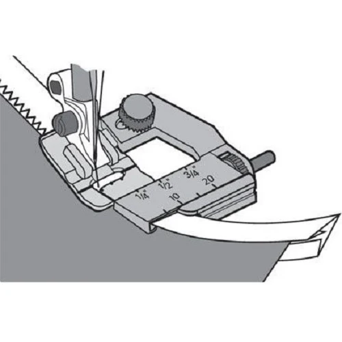 Adjustable Bias Tape Binder Foot for High Speed Straight Stitch Machines - Image 3