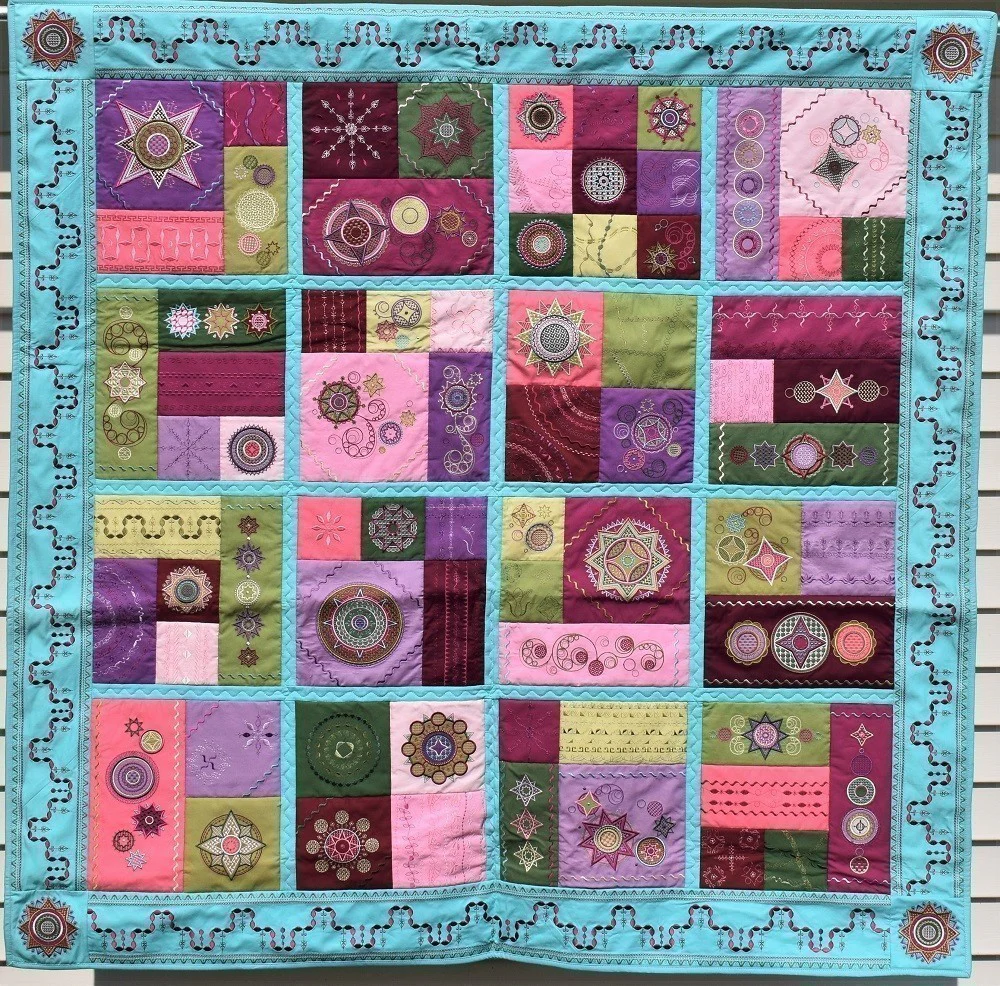 CELESTE Modern-Design Embroidered Wall Hanging - Image 10