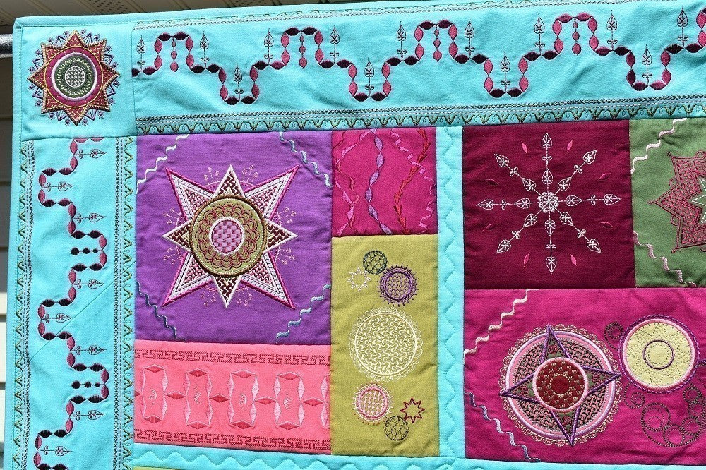 CELESTE Modern-Design Embroidered Wall Hanging - Image 3
