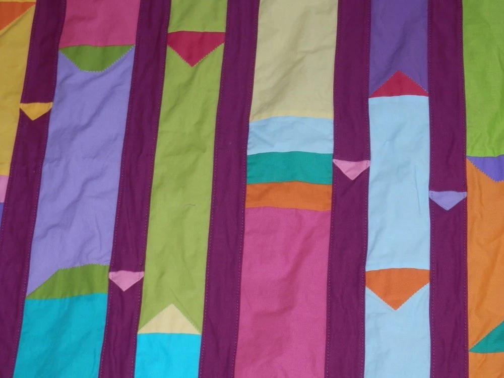 COLORFUL COLUMNS Wall Hanging/Throw - Image 3