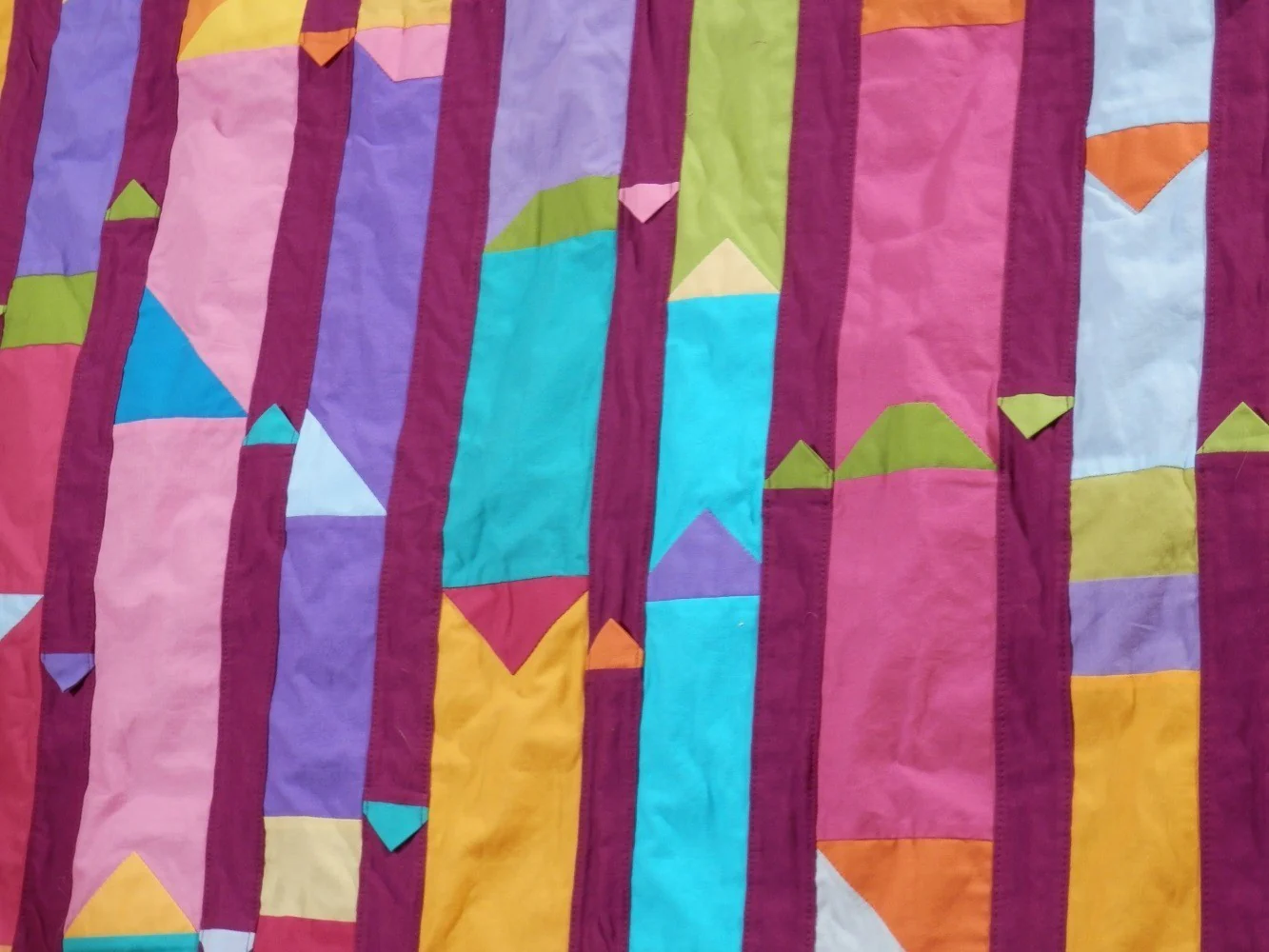 COLORFUL COLUMNS Wall Hanging/Throw - Image 4