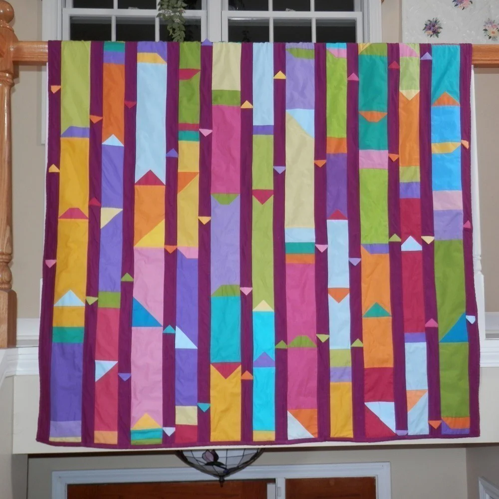 COLORFUL COLUMNS Wall Hanging/Throw - Image 6