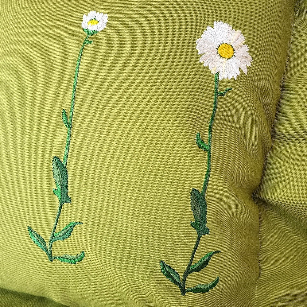 DAISY TRIPTYCH Embroidered Pillow Cover - Image 4