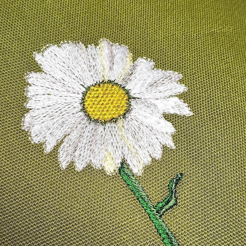 DAISY TRIPTYCH Embroidered Pillow Cover - Image 7
