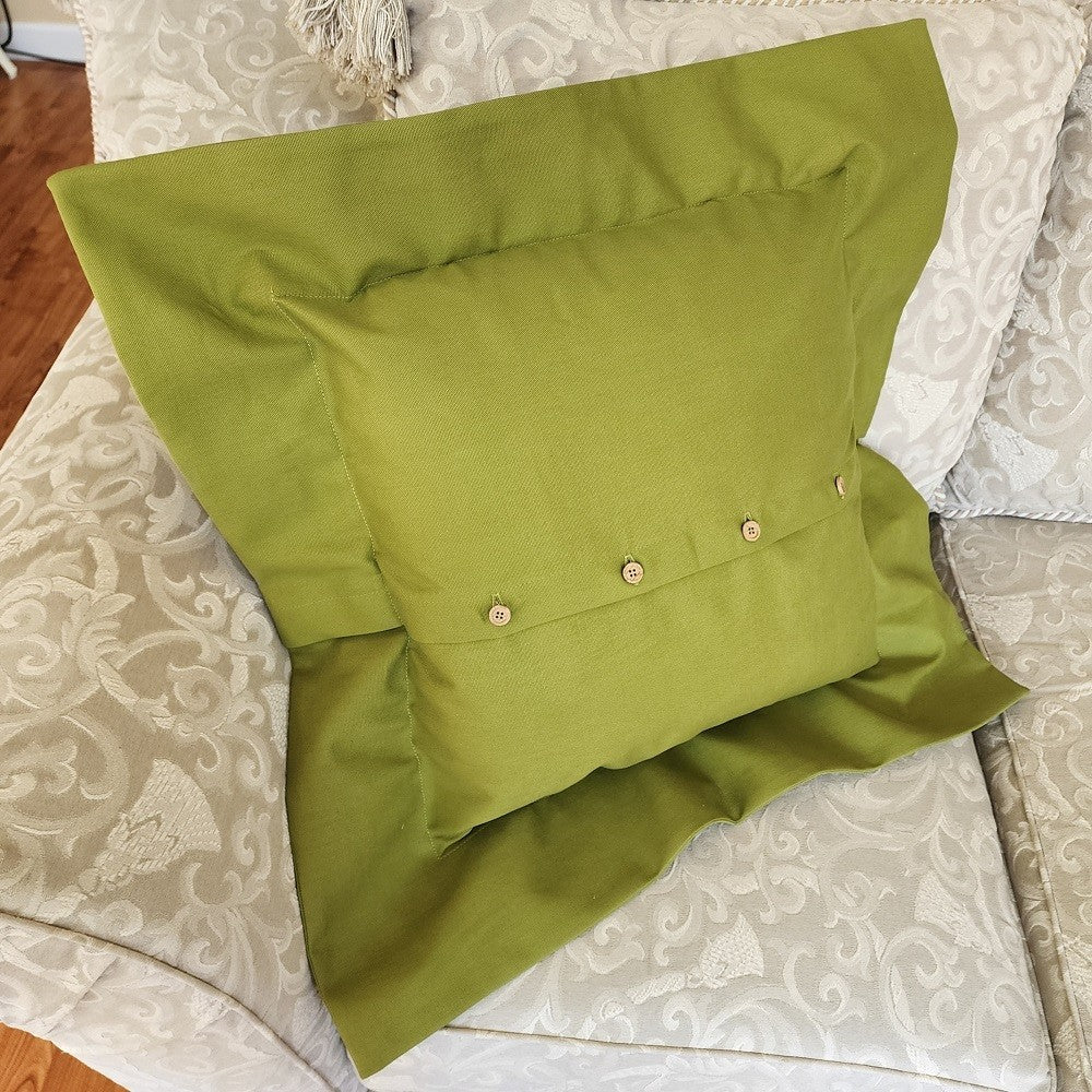 DAISY TRIPTYCH Embroidered Pillow Cover - Image 8