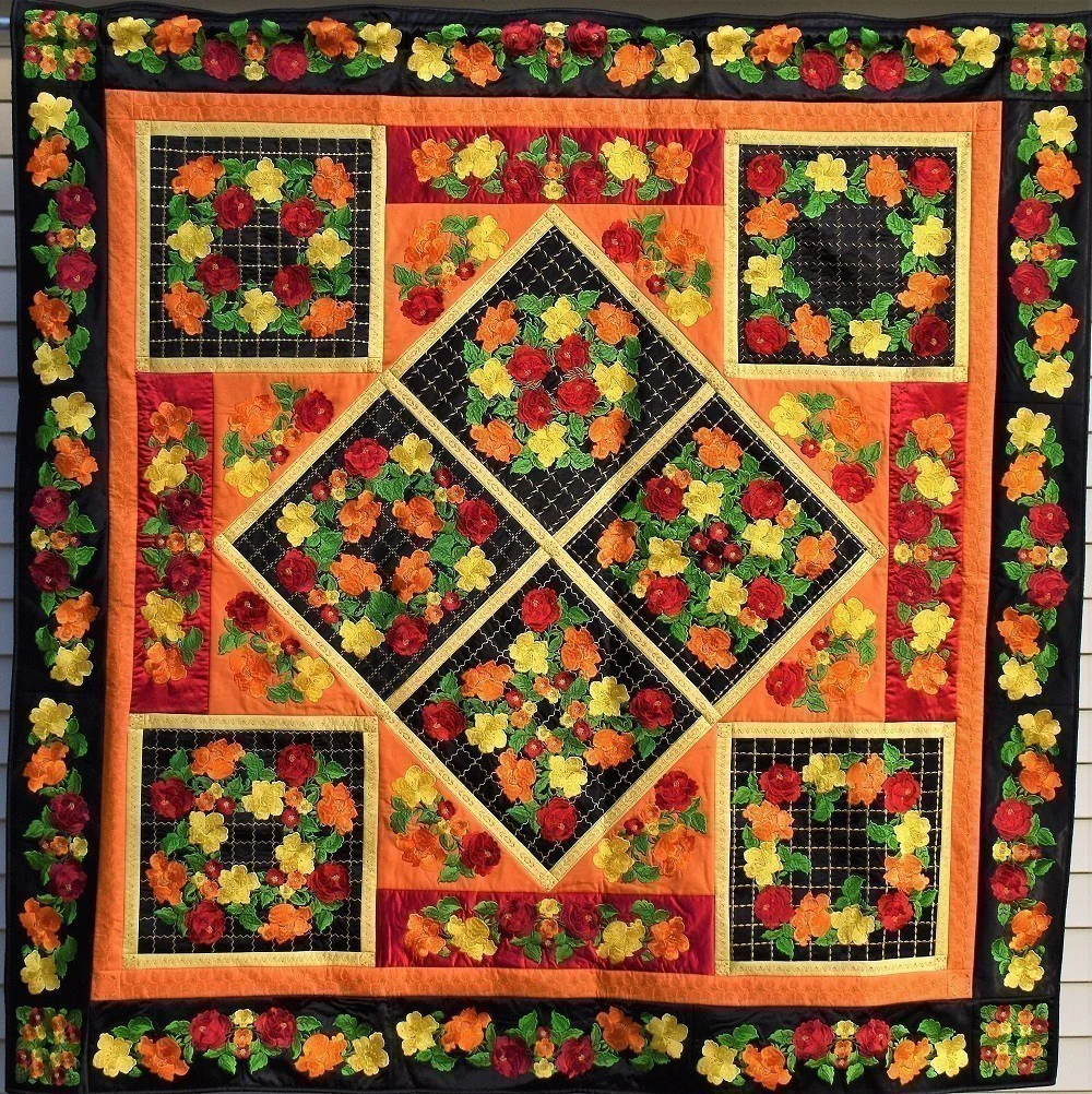 FIESTA Floral Embroidered Wall Hanging - Image 13