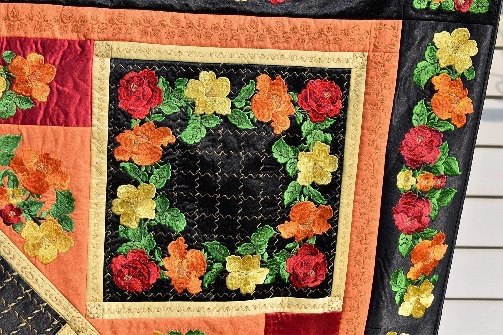 FIESTA Floral Embroidered Wall Hanging - Image 5