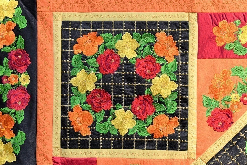 FIESTA Floral Embroidered Wall Hanging - Image 6