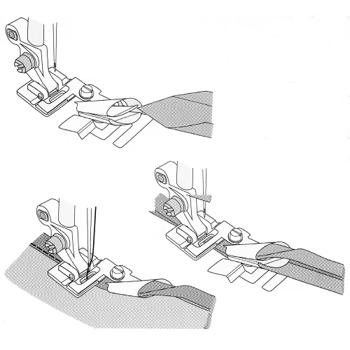 Husqvarna Viking 1/4" Bias Binder Foot - Image 3