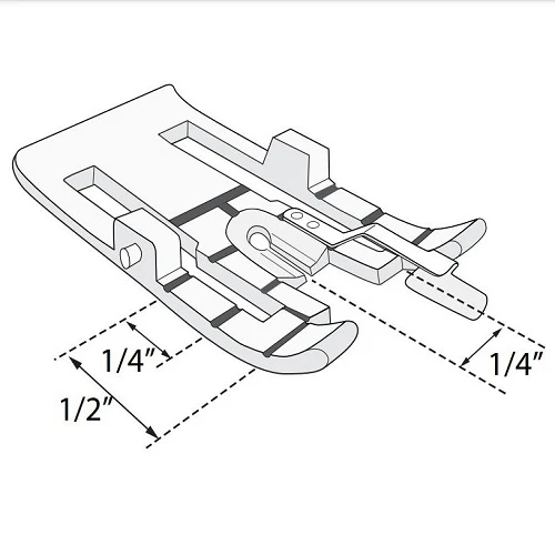 Husqvarna Viking Changeable 1/4" Guide Foot Sole for Interchangeable Dual Feed Walking Foot - Image 4