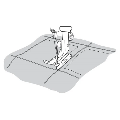 Husqvarna Viking Adjustable 1/4" Foot with Guide - Image 4