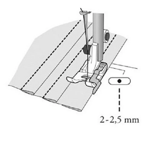 Husqvarna Viking Clear B Edge Stitching Foot - Image 6