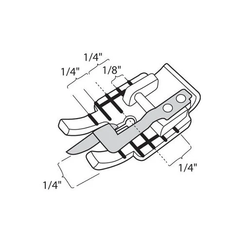 Husqvarna Viking Clear Stitch In Ditch Foot - Image 3