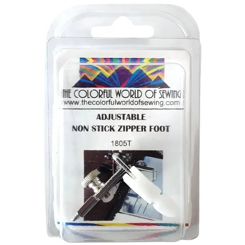 Janome Adjustable Non-Stick Zipper Foot - Image 4