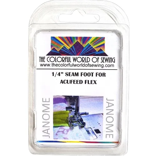 Janome 1/4" Seam Foot for AcuFeed Flex Models - Image 2