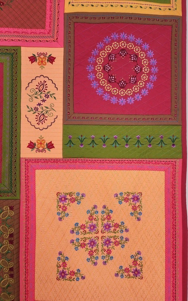 No. 45 FANCYWORK Embroidered Floral Wall Hanging - Image 4