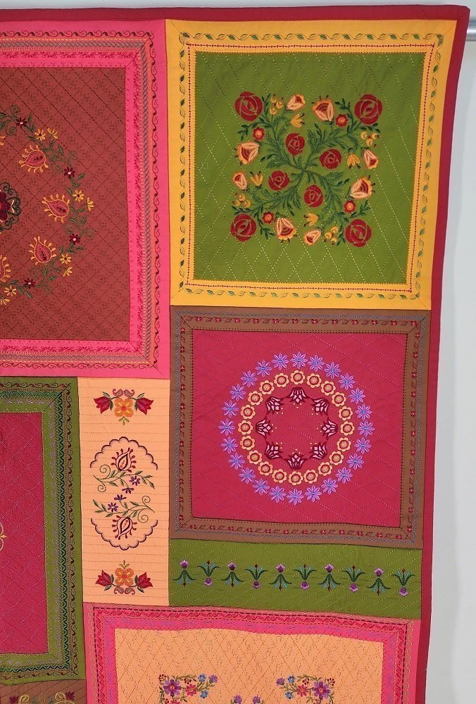 No. 45 FANCYWORK Embroidered Floral Wall Hanging - Image 5