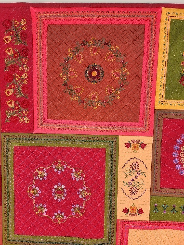No. 45 FANCYWORK Embroidered Floral Wall Hanging - Image 6