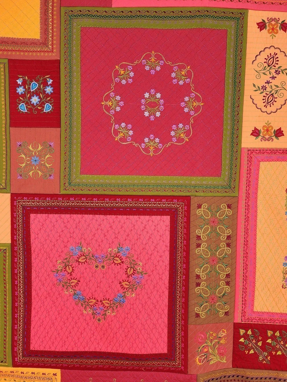 No. 45 FANCYWORK Embroidered Floral Wall Hanging - Image 7