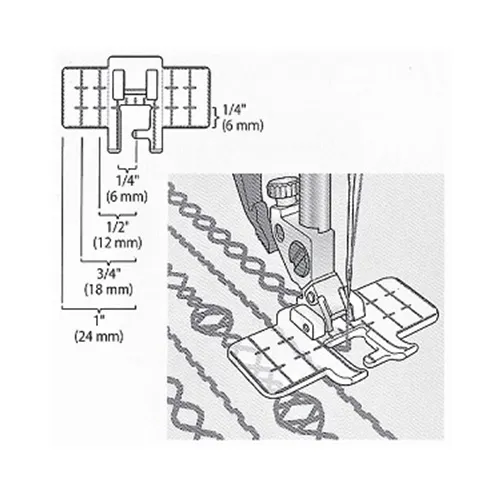 Pfaff Multi Line Decorative Foot - Image 2