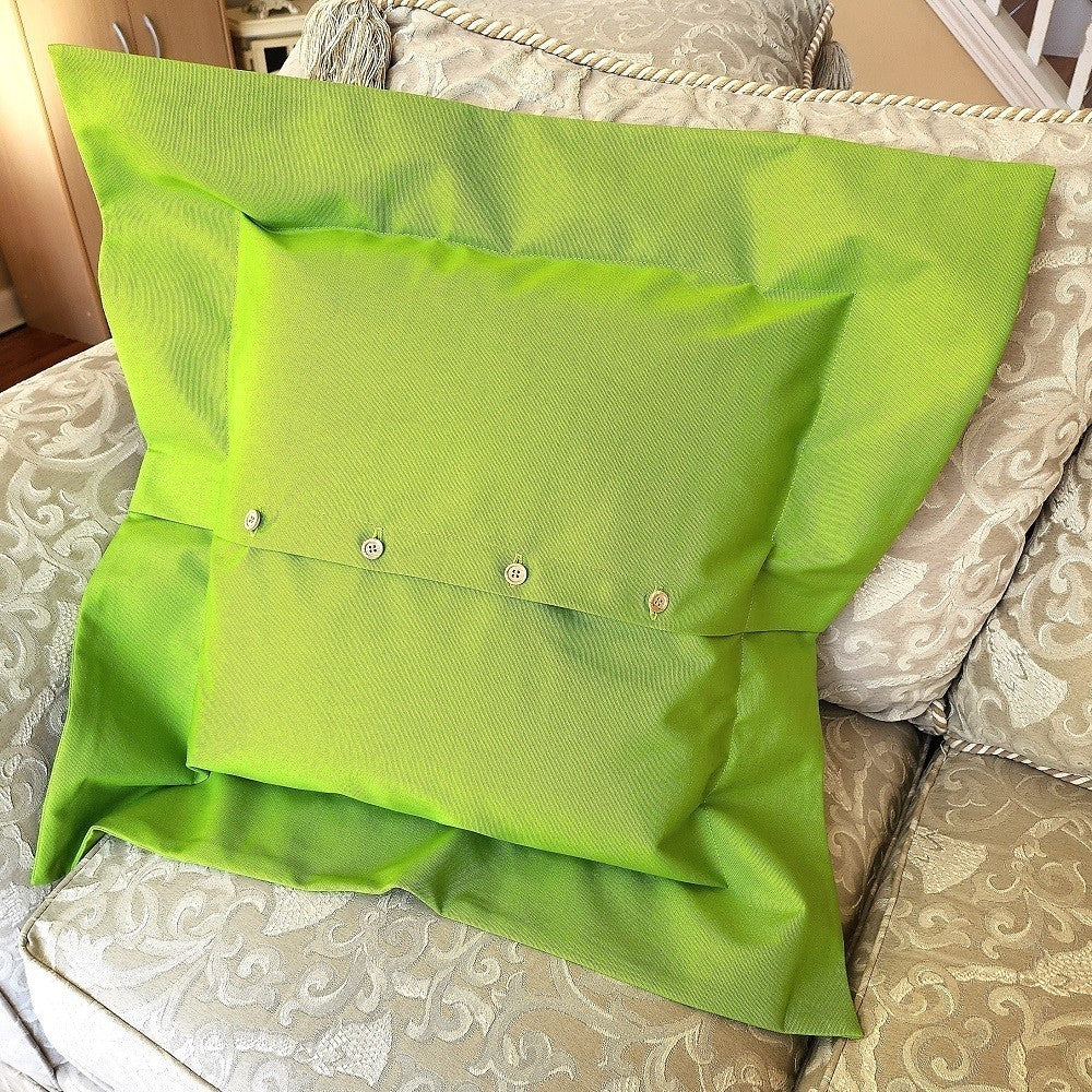 POPPY TRIPTYCH Embroidered Pillow Cover - Image 8