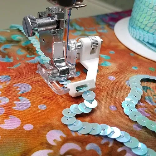 Sequins & Ribbon Foot by Creative Feet with Optional Accessory Guides