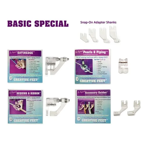 Bernette Creative Feet Complete Set Of All Three Creative Feet