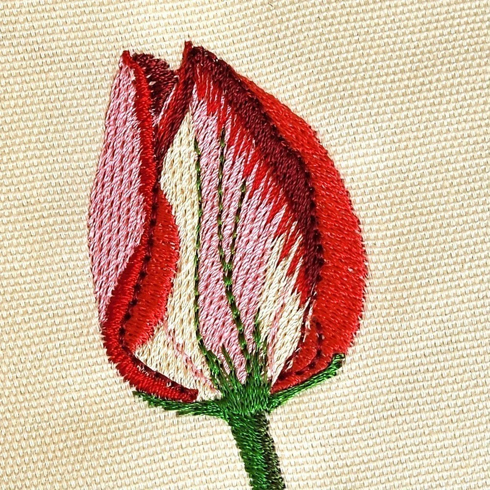 TULIP TRIPTYCH Embroidered Pillow Cover - Image 5