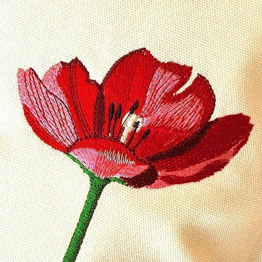 TULIP TRIPTYCH Embroidered Pillow Cover - Image 7